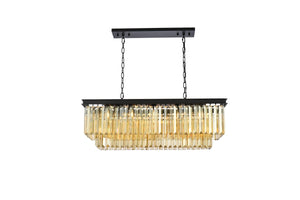 Elegant Lighting - 1232D40MB-GT/RC - 12 Light Chandelier - Sydney - Matte Black