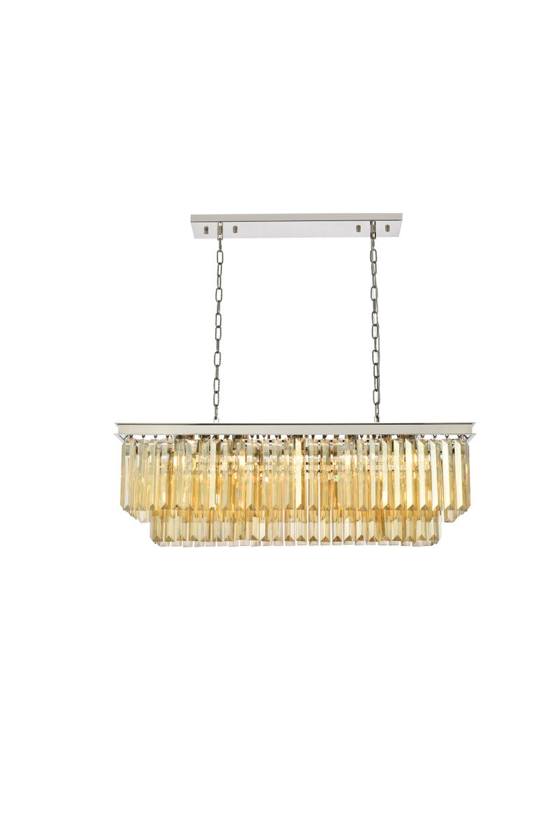 Elegant Lighting - 1232D40PN-GT/RC - 12 Light Chandelier - Sydney - Polished nickel