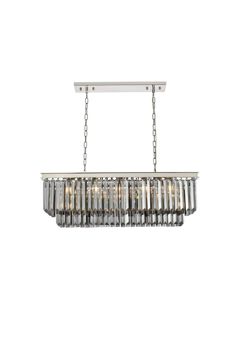 Elegant Lighting - 1232D40PN-SS/RC - 12 Light Chandelier - Sydney - Polished nickel