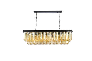 Elegant Lighting - 1232D50MB-GT/RC - 12 Light Chandelier - Sydney - Matte Black