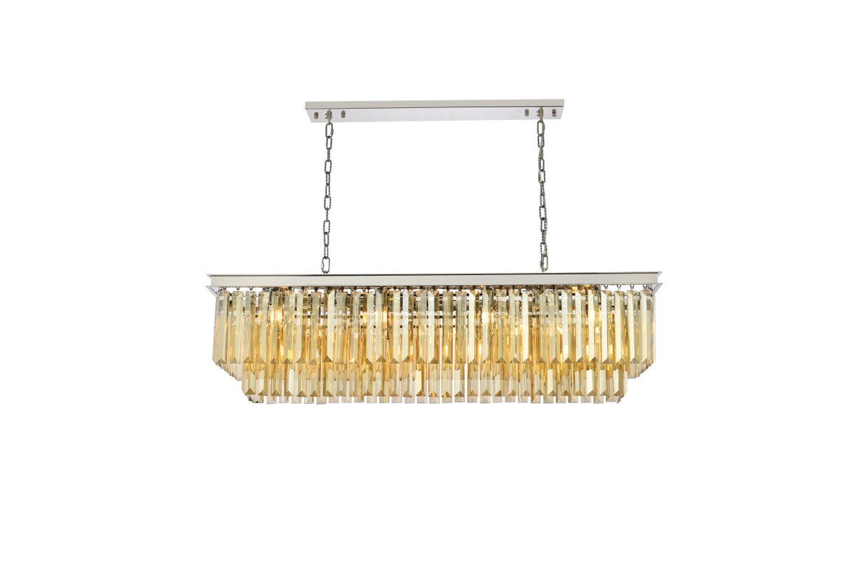 Elegant Lighting - 1232D50PN-GT/RC - 12 Light Chandelier - Sydney - Polished Nickel