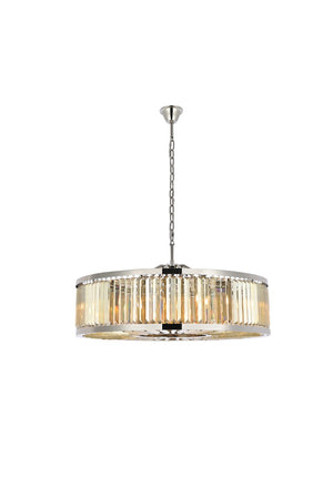 Elegant Lighting - 1233G43PN-GT/RC - Ten Light Chandelier - Chelsea - Polished Nickel