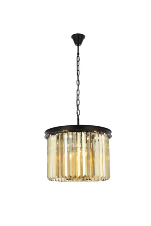 Elegant Lighting - 1238D20MB-GT/RC - Six Light Pendant - Sydney - Matte Black
