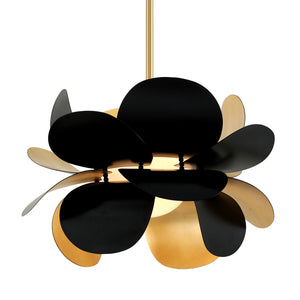 Corbett Lighting - 308-42-GL/SBK - One Light Chandelier - Ginger - Soft Black