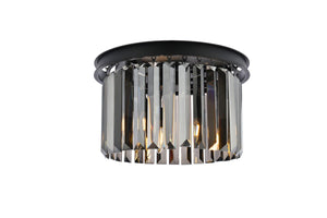 Elegant Lighting - 1238F16MB-SS/RC - Three Light Flush Mount - Sydney - Matte Black