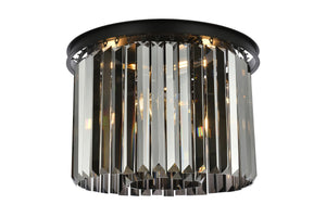 Elegant Lighting - 1238F20MB-SS/RC - Six Light Flush Mount - Sydney - Matte Black