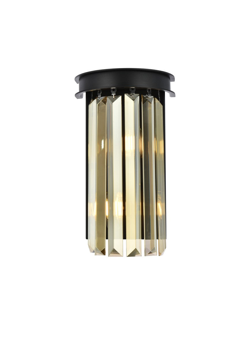 Elegant Lighting - 1238W8MB-GT/RC - Two Light Wall Sconce - Sydney - Matte Black