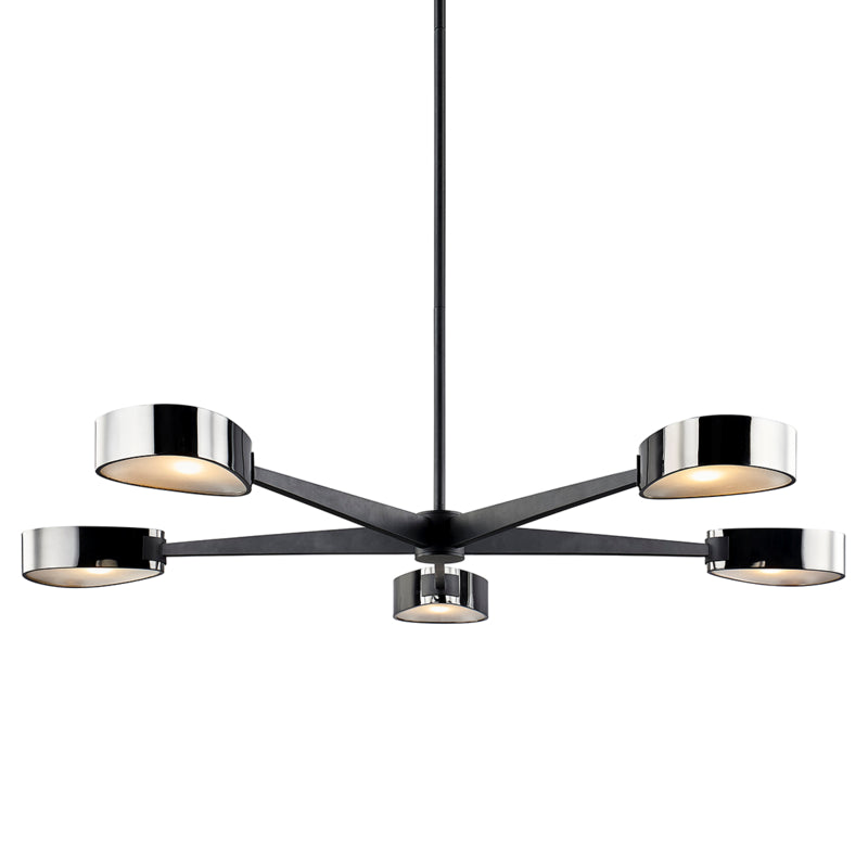 Troy Lighting - F7335-TBK/BCR - Five Light Chandelier - Allisio - Textured Black