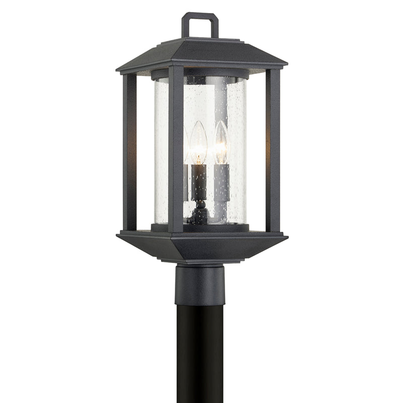 Troy Lighting - P7285-FOR - Three Light Post Lantern - Mccarthy - Forged Iron