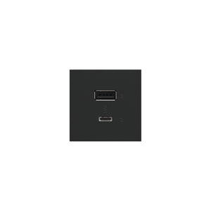 Legrand - ARUSB2AC6G4 - Ultra-Fast USB Type-A/C Outlet Module - adorne - Graphite