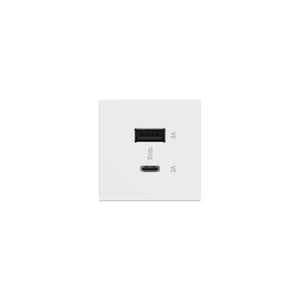 Legrand - ARUSB2AC6W4 - Ultra-Fast USB Type-A/C Outlet Module - adorne - White