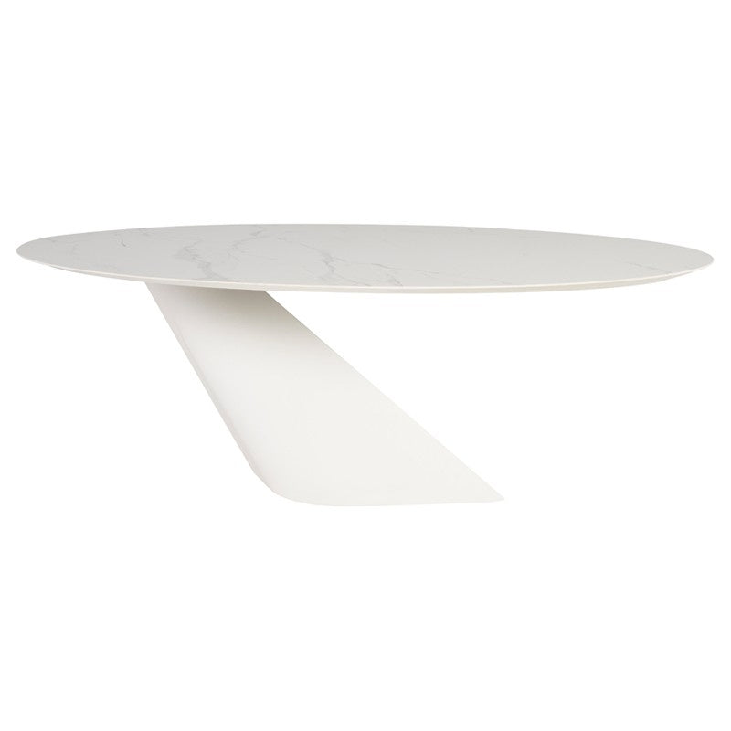 Nuevo - HGNE283 - Dining Table - Oblo - White