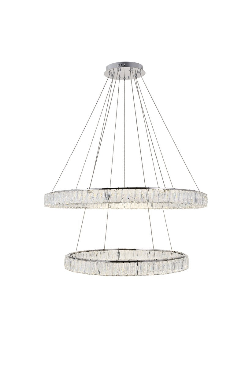 Elegant Lighting - 3503D42C - LED Chandelier - Monroe - Chrome