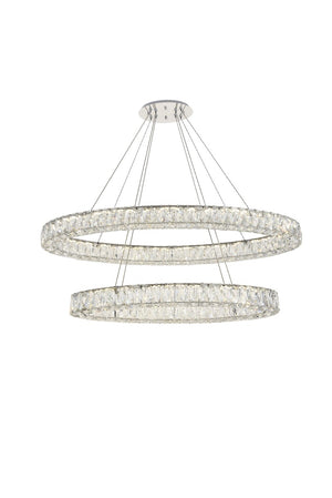 Elegant Lighting - 3503D48C - LED Chandelier - Monroe - Chrome