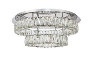 Elegant Lighting - 3503F26L2C - LED Flush Mount - Monroe - Chrome