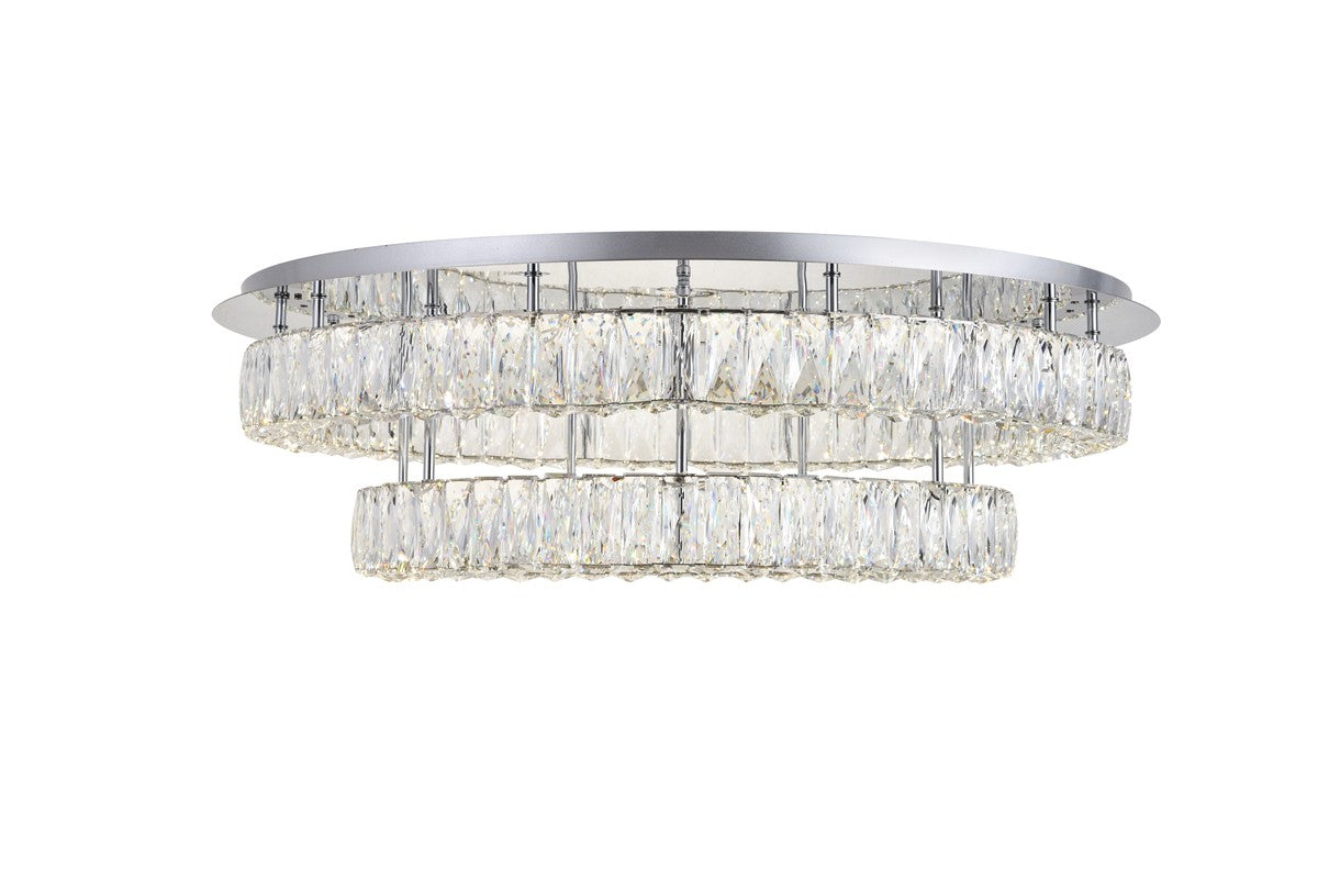 Elegant Lighting - 3503F33L2C - LED Flush Mount - Monroe - Chrome