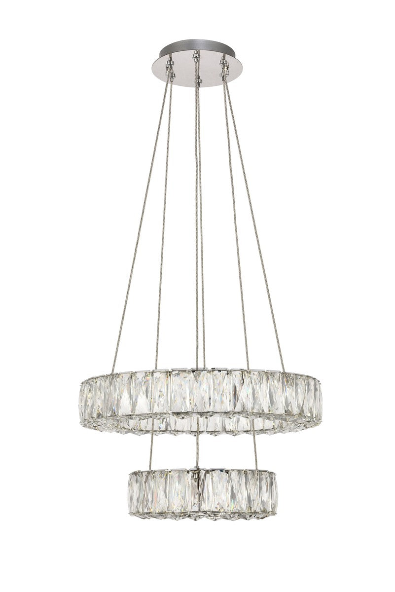 Elegant Lighting - 3503G18C - LED Chandelier - Monroe - Chrome