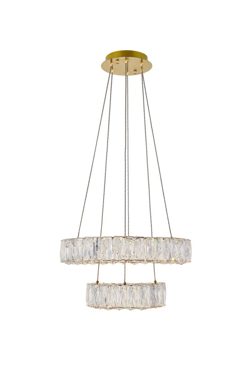 Elegant Lighting - 3503G18G - LED Pendant - Monroe - Gold