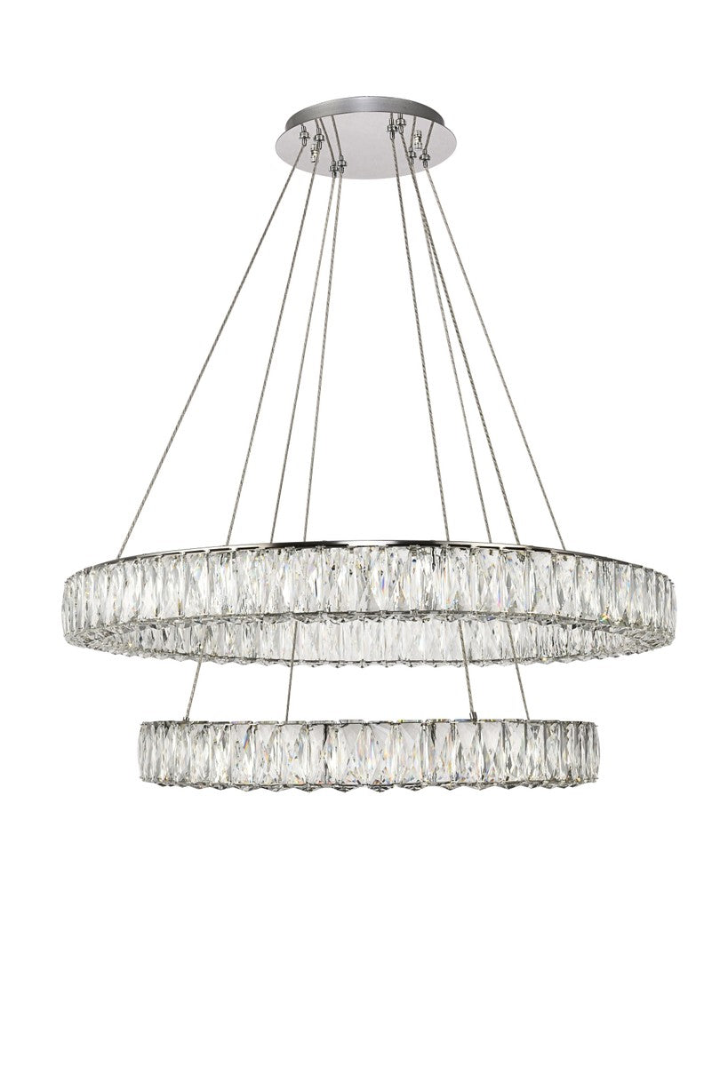 Elegant Lighting - 3503G32C - LED Chandelier - Monroe - Chrome