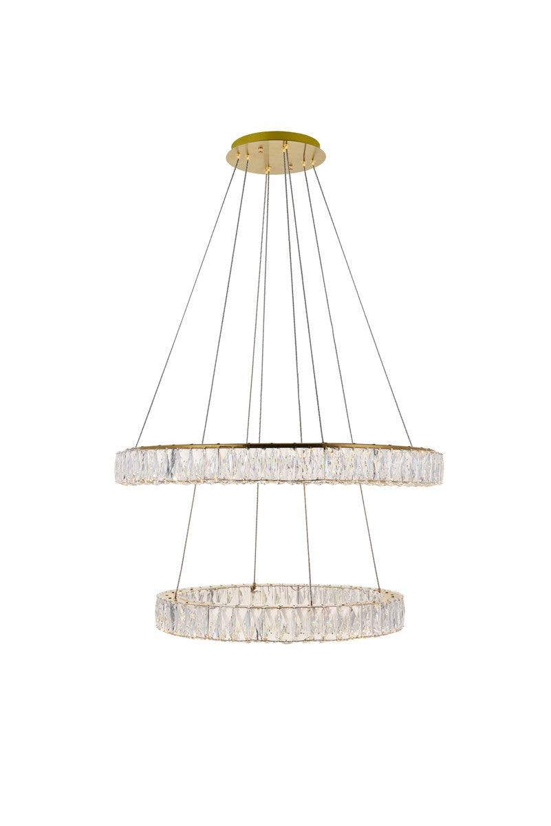 Elegant Lighting - 3503G32G - LED Pendant - Monroe - Gold