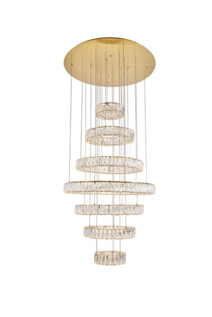 Elegant Lighting - 3503G34G - LED Chandelier - Monroe - Gold