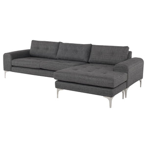 Nuevo - HGSC350 - Sectional - Colyn - Dark Grey Tweed