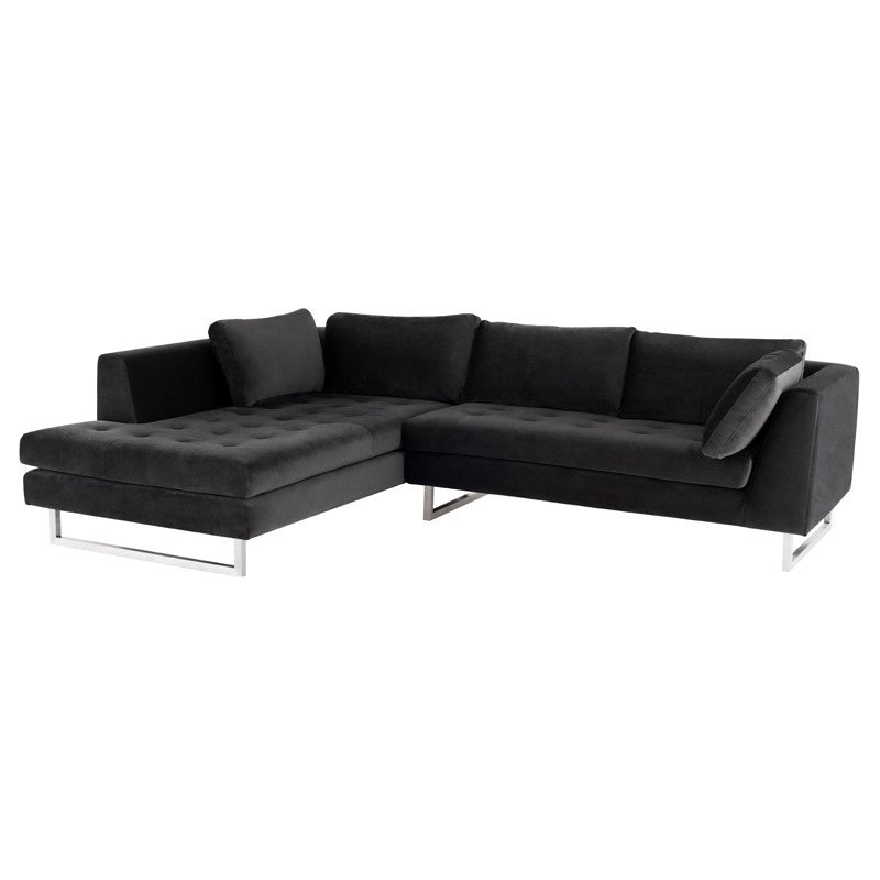 Nuevo - HGSC378 - Sectional - Janis - Shadow Grey