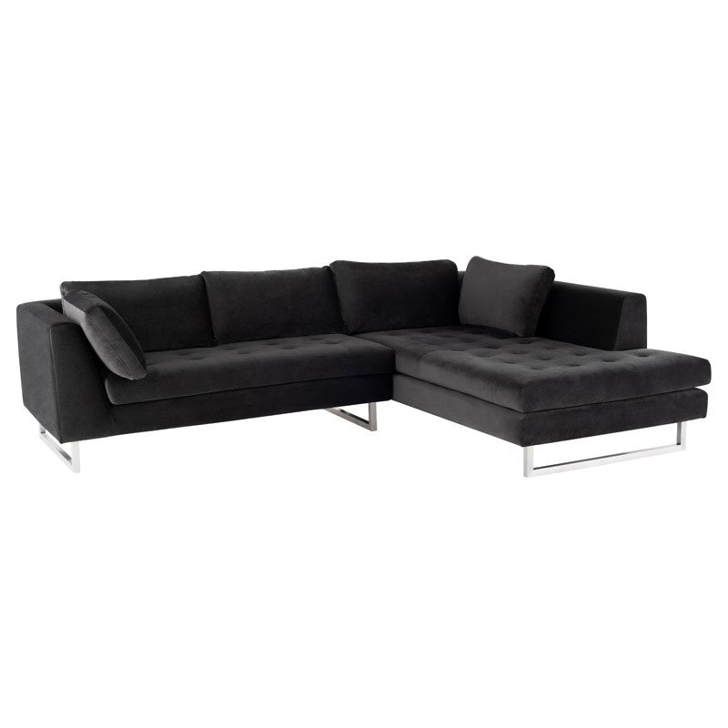 Nuevo - HGSC386 - Sectional - Janis - Shadow Grey