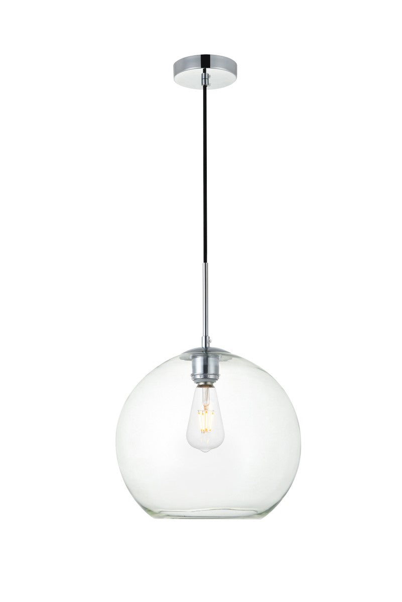 Elegant Lighting - LD2224C - One Light Pendant - BAXTER - Chrome and Clear