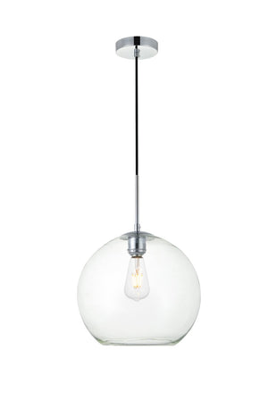 Elegant Lighting - LD2224C - One Light Pendant - BAXTER - Chrome and Clear