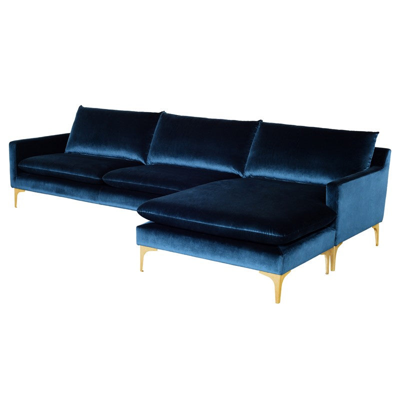 Nuevo - HGSC485 - Sectional - Anders - Midnight Blue