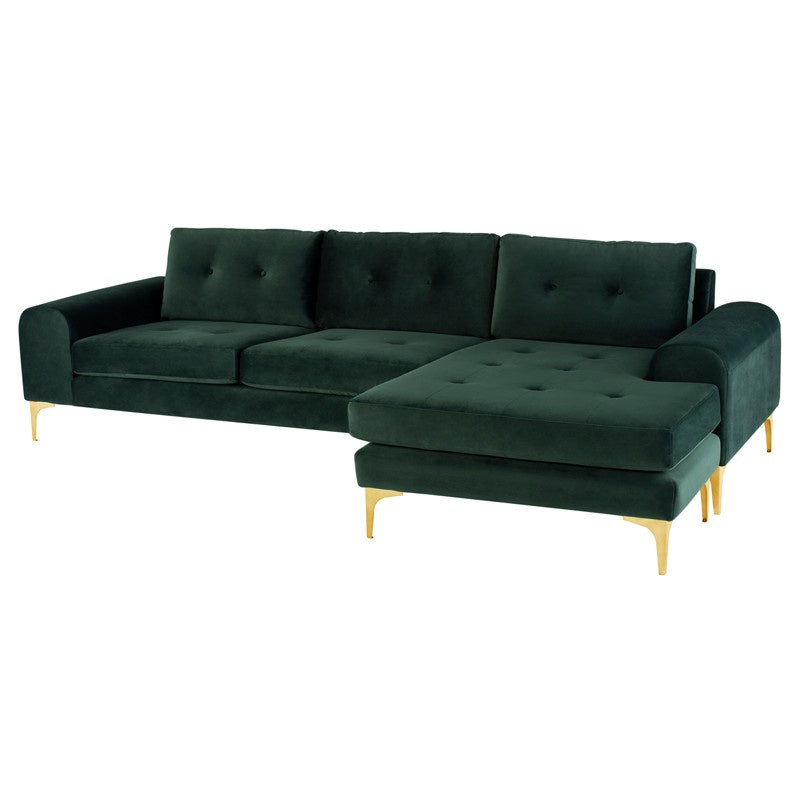 Nuevo - HGSC507 - Sectional - Colyn - Emerald Green