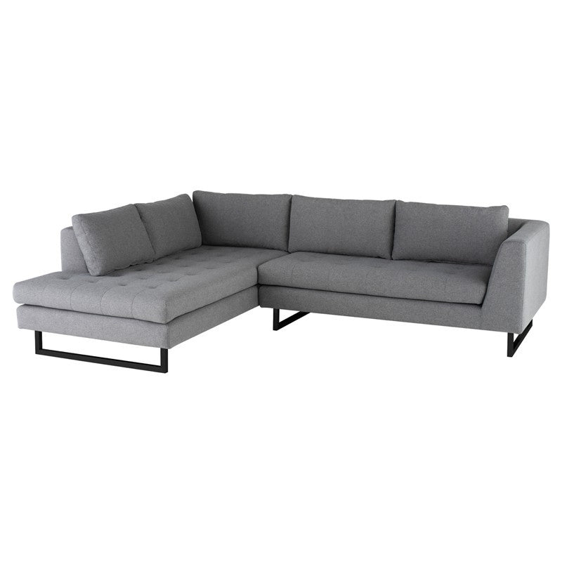 Nuevo - HGSC523 - Sectional - Janis - Shale Grey