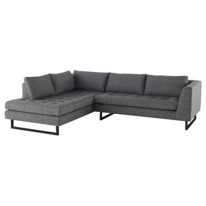 Nuevo - HGSC524 - Sectional - Janis - Dark Grey Tweed