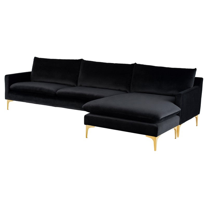 Nuevo - HGSC583 - Sectional - Anders - Black