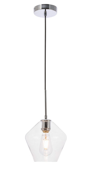 Elegant Lighting - LD2256C - One Light Pendant - Gene - Chrome And Clear Glass