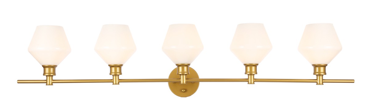 Elegant Lighting - LD2325BR - Five Light Wall Sconce - Gene - Brass