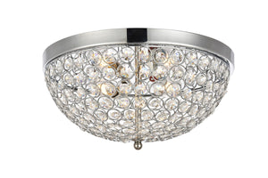 Elegant Lighting - LD5012F13C - Three Light Flush Mount - Taye - Chrome