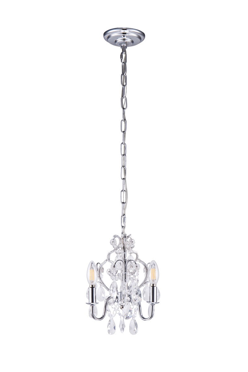 Elegant Lighting - LD5019D9C - Three Light Pendant - Karter - Chrome