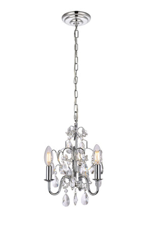 Elegant Lighting - LD5020D9C - Three Light Pendant - Kaede - Chrome