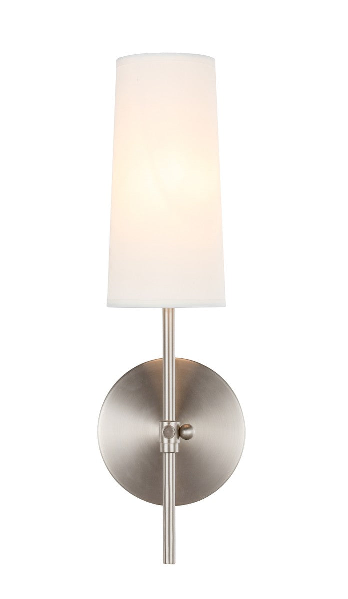 Elegant Lighting - LD6004W5BN - One Light Wall Sconce - Mel - Burnished Nickel and White shade