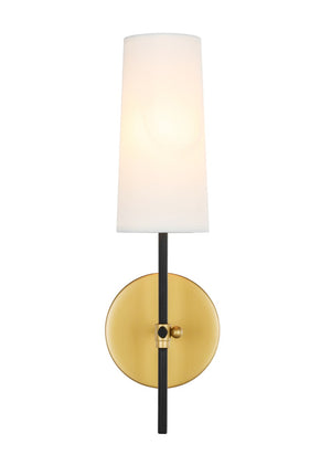 Elegant Lighting - LD6004W5BRBK - One Light Wall Sconce - Mel - Brass and Black