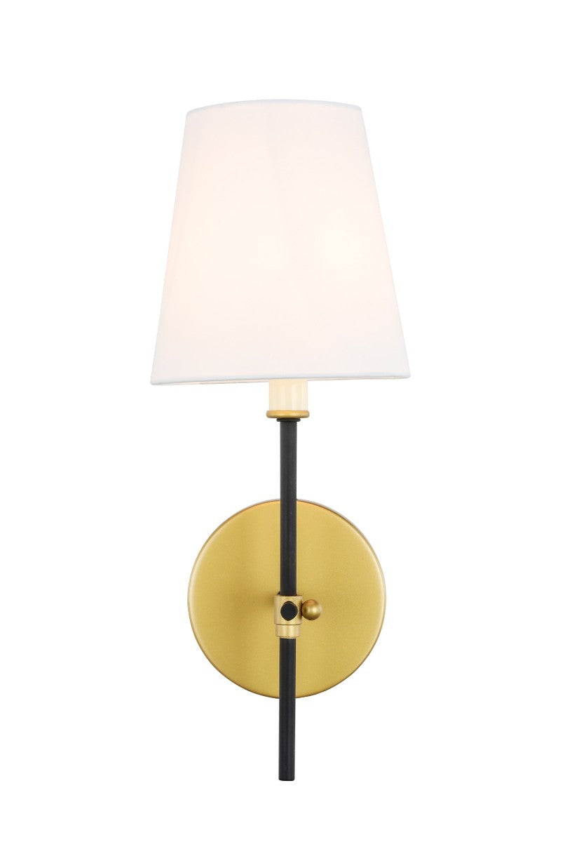 Elegant Lighting - LD6004W6BRBK - One Light Wall Sconce - Mel - brass