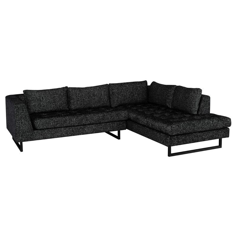 Nuevo - HGSC816 - Sectional - Janis - Salt & Pepper