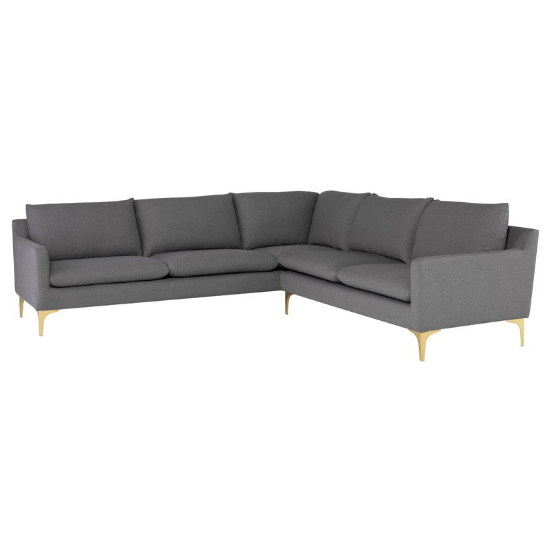 Nuevo - HGSC831 - L Sectional - Anders - Slate Grey