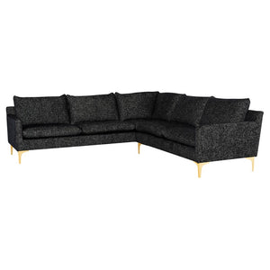 Nuevo - HGSC846 - L Sectional - Anders - Salt & Pepper