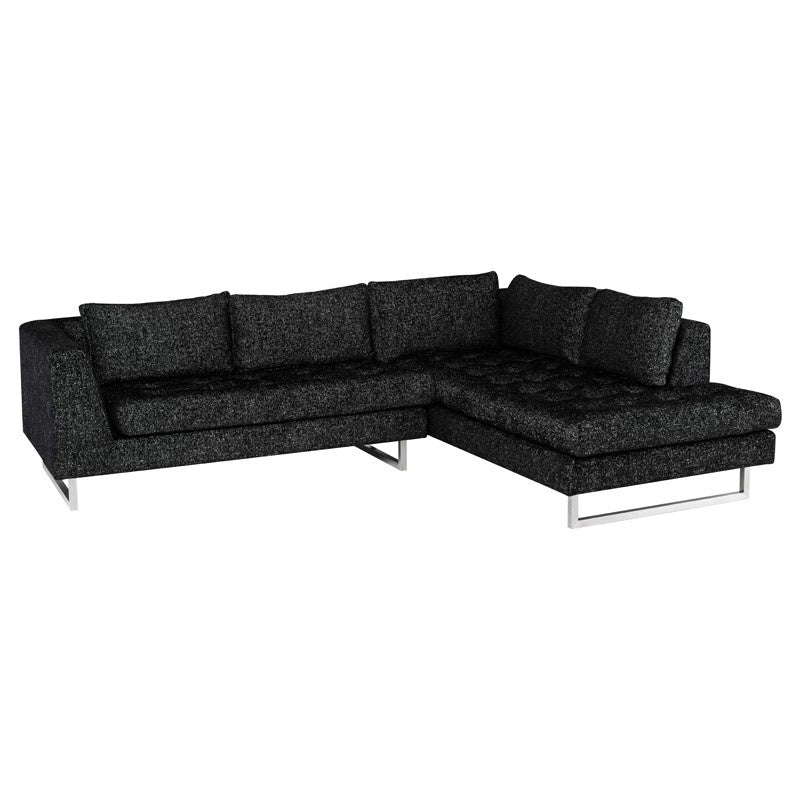 Nuevo - HGSC860 - Sectional - Janis - Salt & Pepper