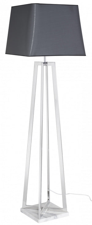 Nuevo - HGSK289 - Floor Lamp - Quadra - Light Grey