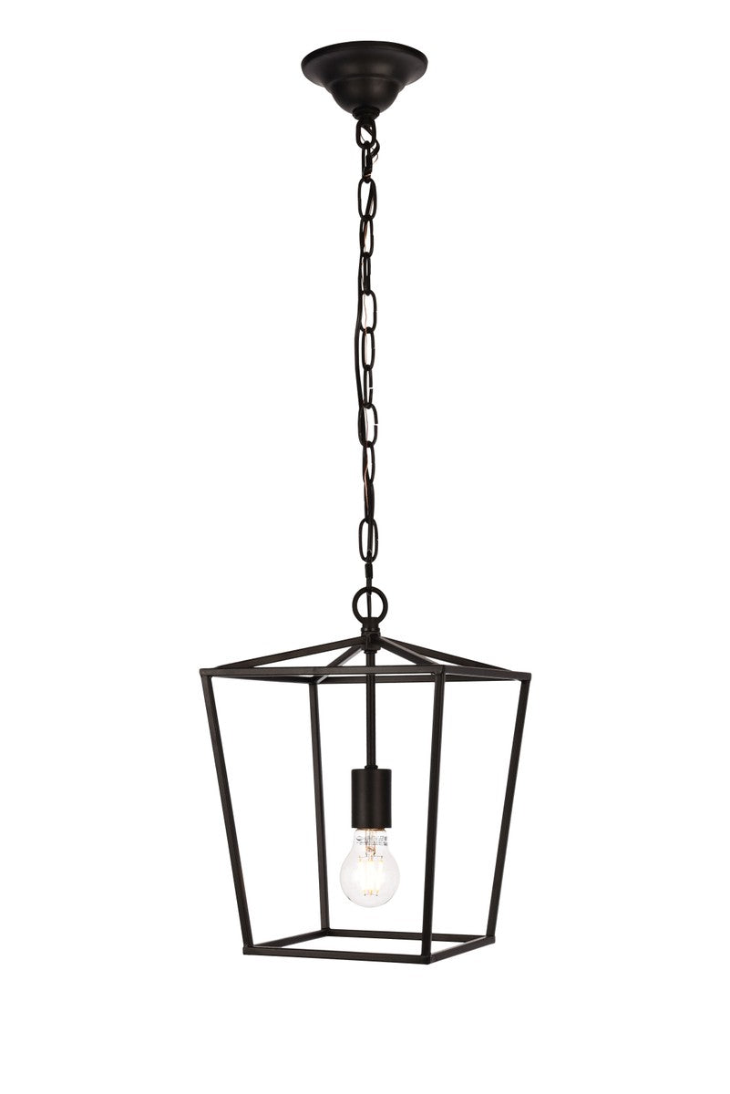 Elegant Lighting - LD6008D9BK - One Light Pendant - Maddox - Black