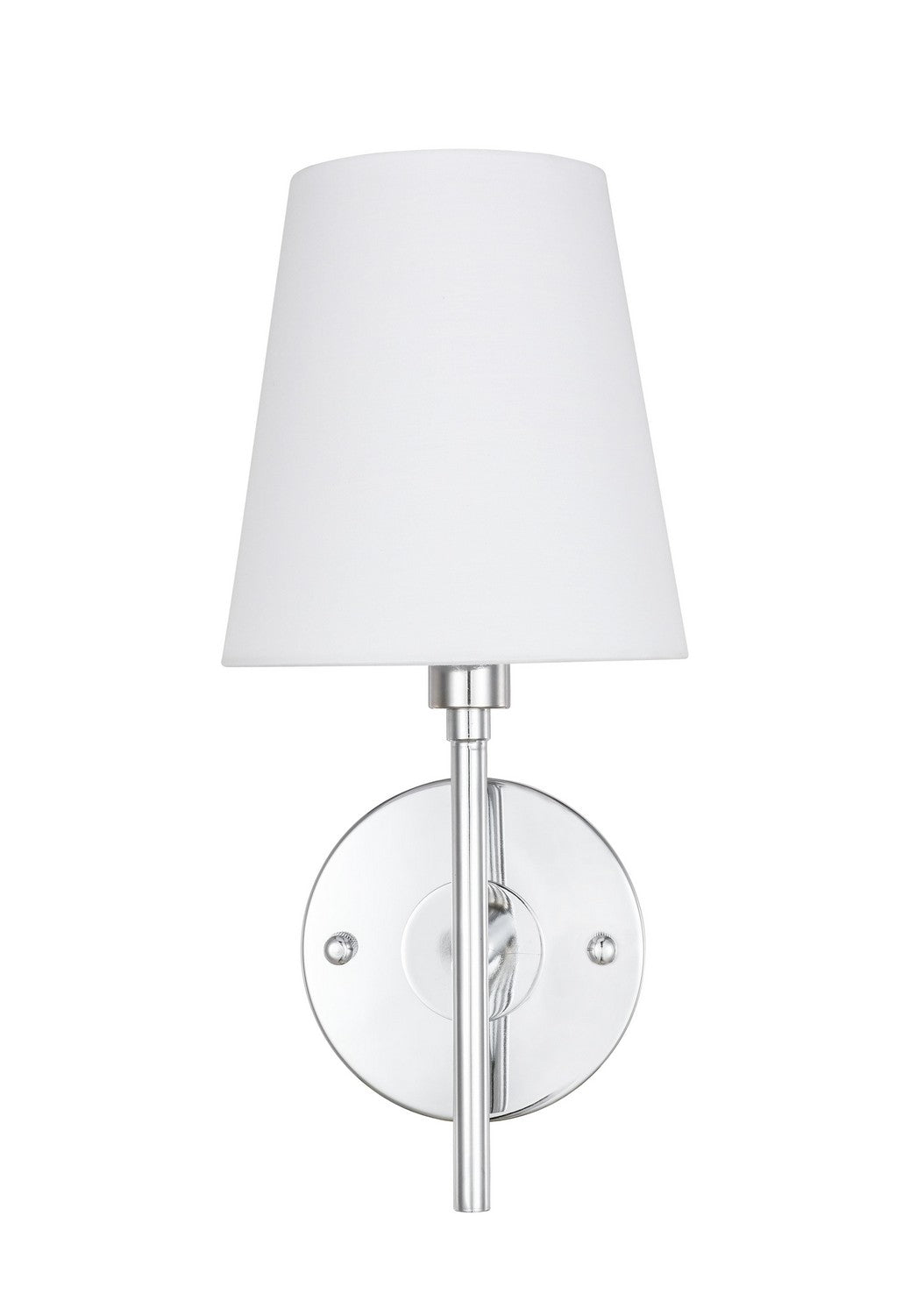 Elegant Lighting - LD6184C - One Light Wall Sconce - Cason - Chrome and White shade
